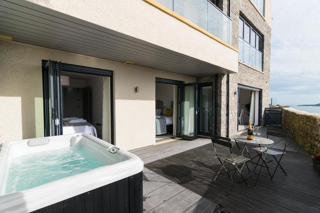 Apartment 3 Waterstone House - Sea Front Apartment, Hot Tub Tenby Exteriér fotografie